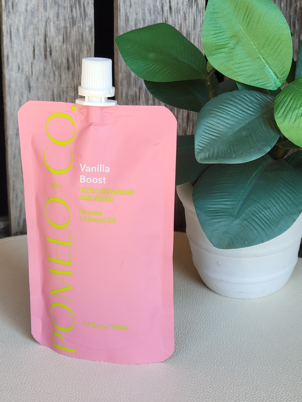 Pomelo + Co Vanilla Boost Hair Mask Pouch